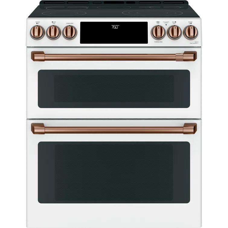 Café Café 30" 6.7 cu. ft. Smart Slide-in Electric Range with Convection and Radiant Cooktop CES750P4MW2