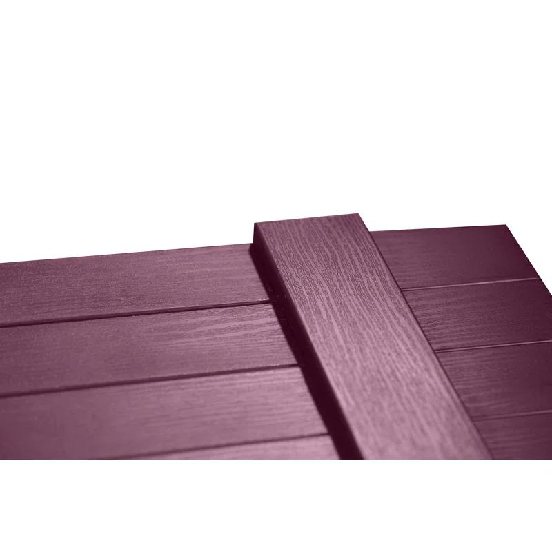 Alpha Shutters Four Board and Batten Closed Vinyl Shutters Pair (Set of 2)