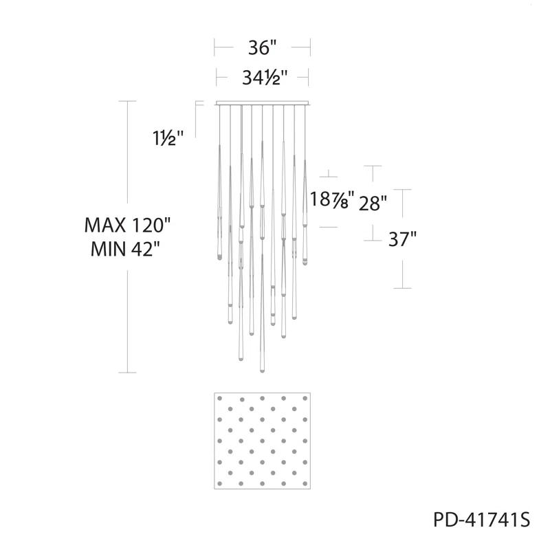 Cascade - Light LED Cluster Pendant