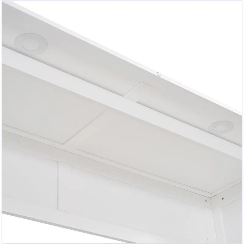 yuanhuan Full Size Murphy Bed Wall Bed With Shelves And LED Lights