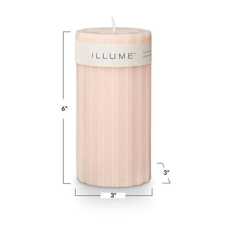 Selin Coconut Milk Mango Pillar Candle