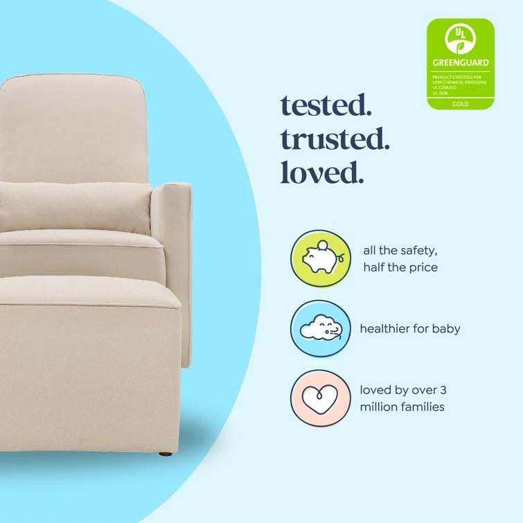daVinci Olive Swivel Glider with Ottoman & Reviews | Wayfair