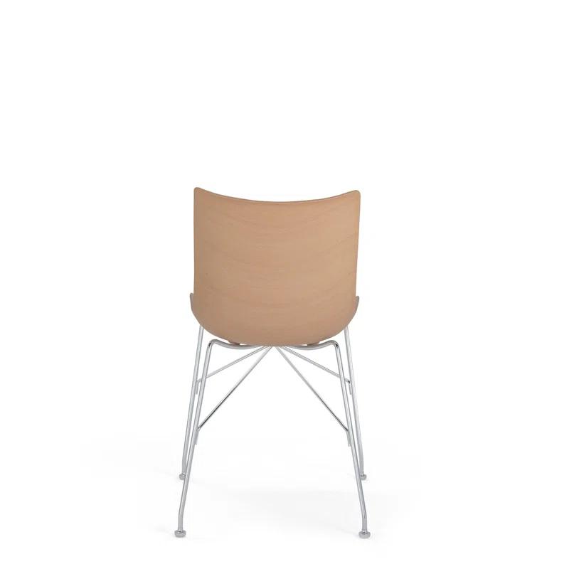Kartell P/Wood 17.13'' H Side Chair