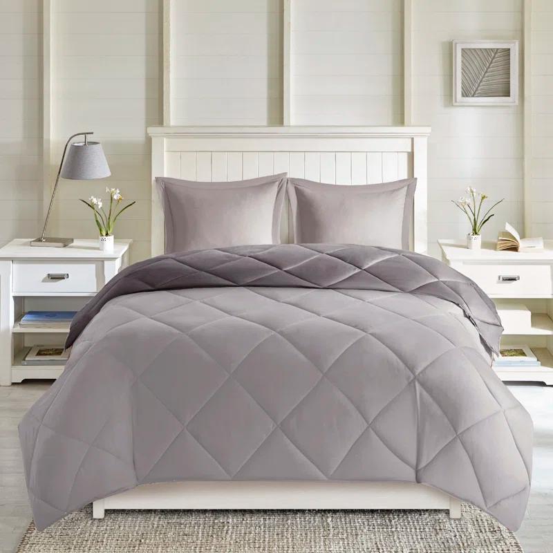 3M Scotchgard Reversible Down Alt Comforter Set