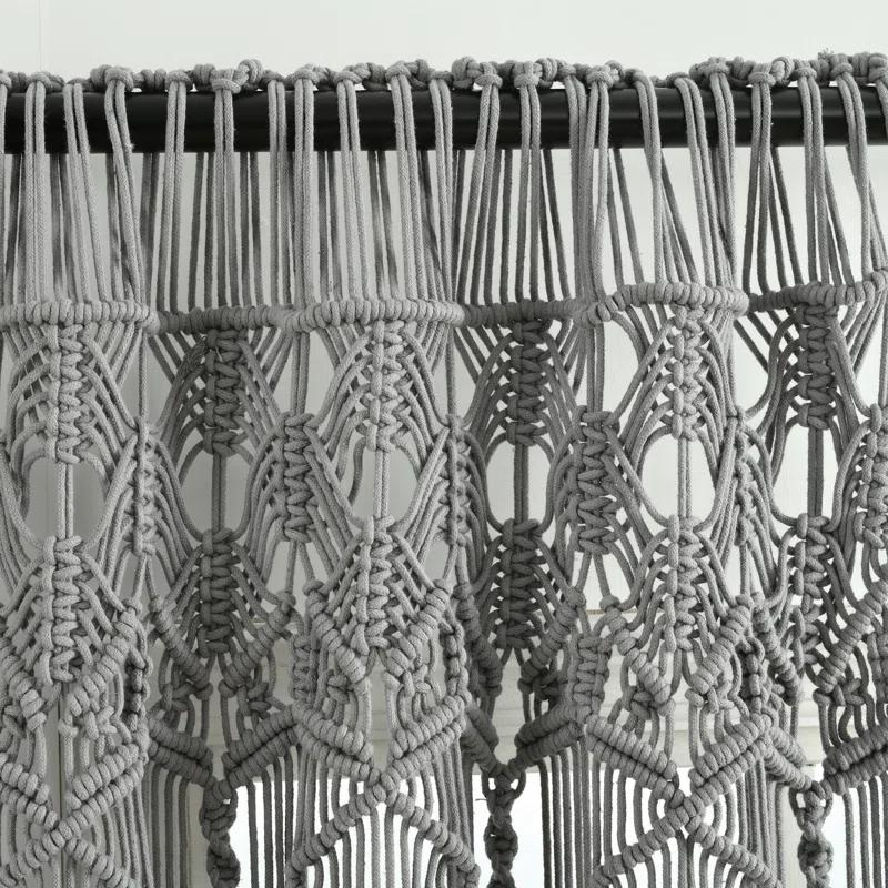 Reyna Cotton Semi Sheer Curtain Panel