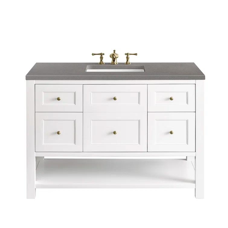 James Martin Vanities Breckenridge 48'' Single Bathroom Vanity with Top
