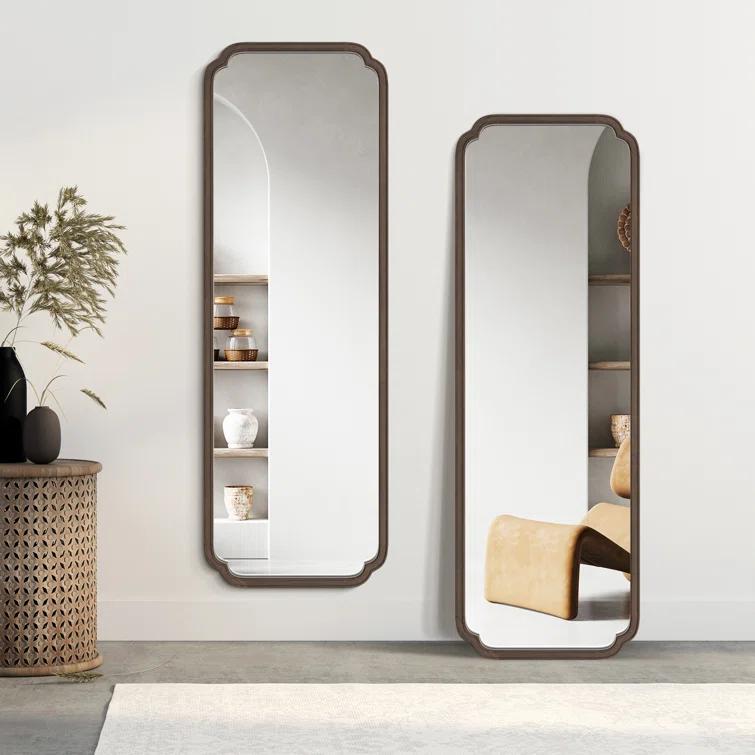 Winston Porter Solid Wood Rectangle Mirror