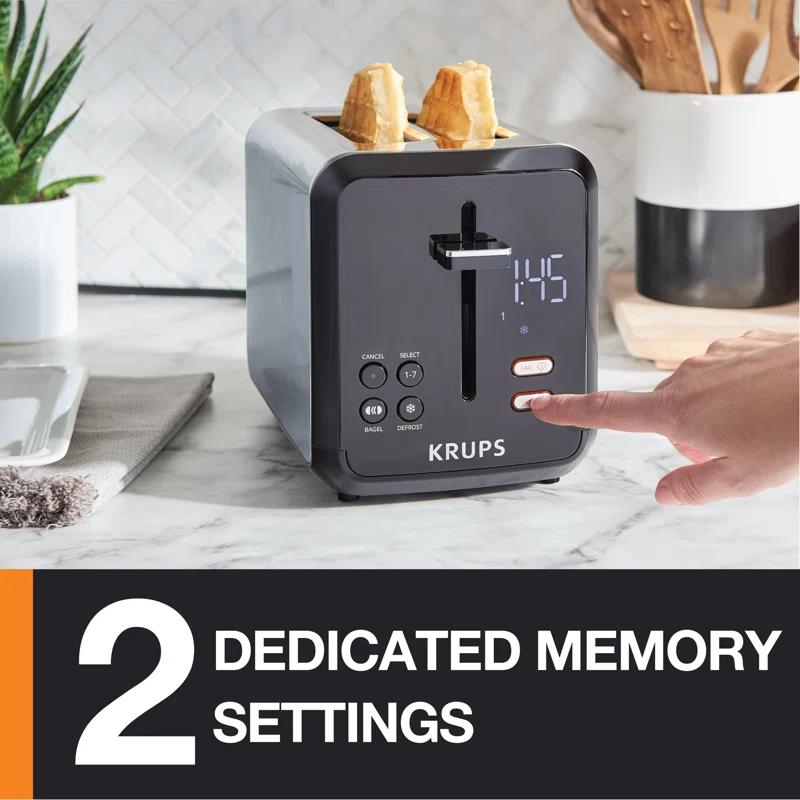 My Memory Digital Stainless Steel 2 Slot Toaster