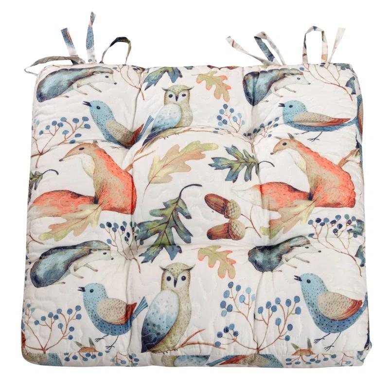 Barefoot Bungalow Quilted Reversible Indoor Chair Pad Cushion