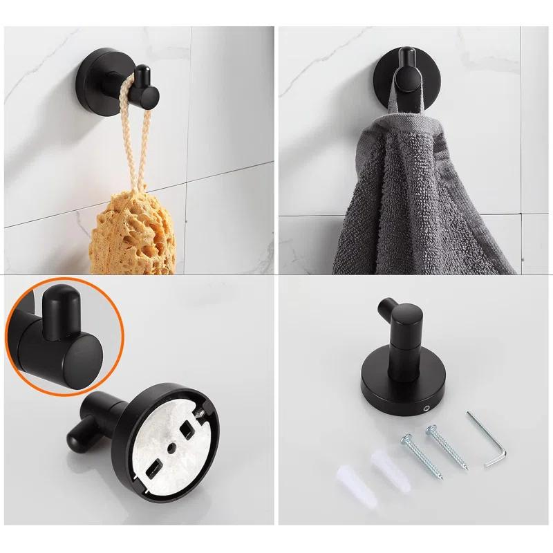 Beloky JA22F9 4 - Piece Bathroom Hardware Set