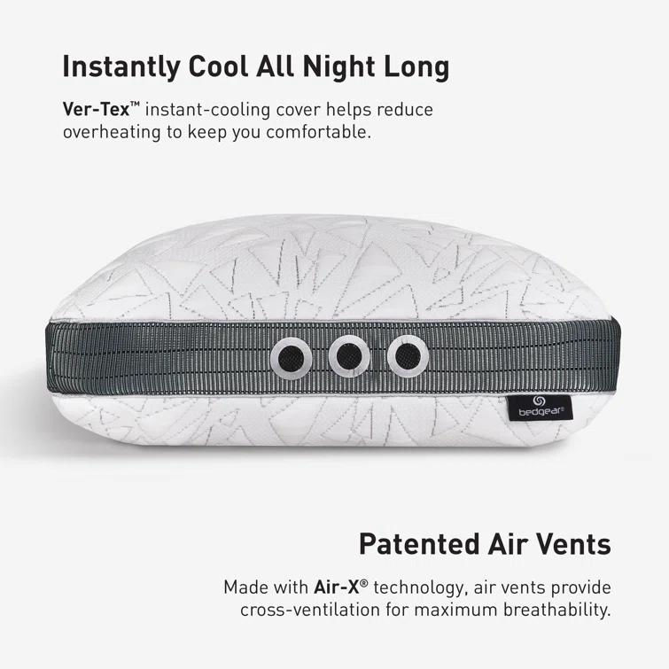 Bedgear Bedgear Storm King Performance Cooling Pillow - Medium Firm Bed Pillow for All Sleep Positions