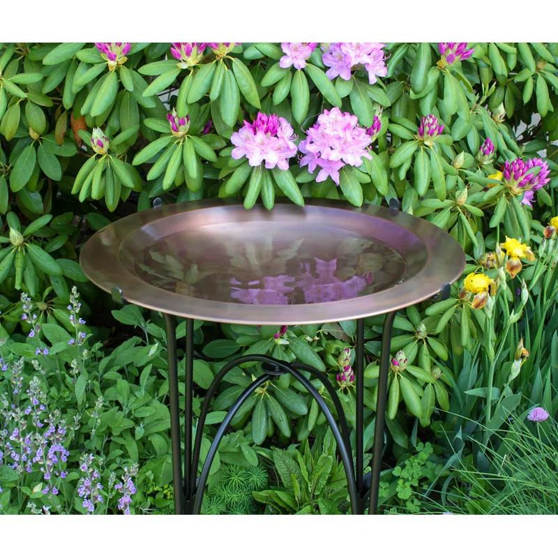 ACHLA 24" Classic Copper Birdbath with Phoebe Stand | Wayfair
