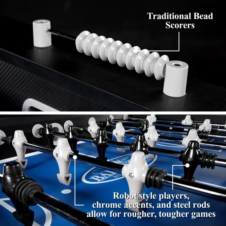 Barrington Billiards Company Barrington Billiards 58” Irvine Foosball Table, with Tabletop Sports Soccer Balls