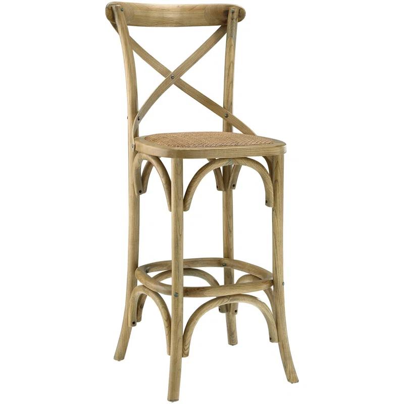 Modway Modway The Gray Barn Hidden Hill Elm Wood Barstool