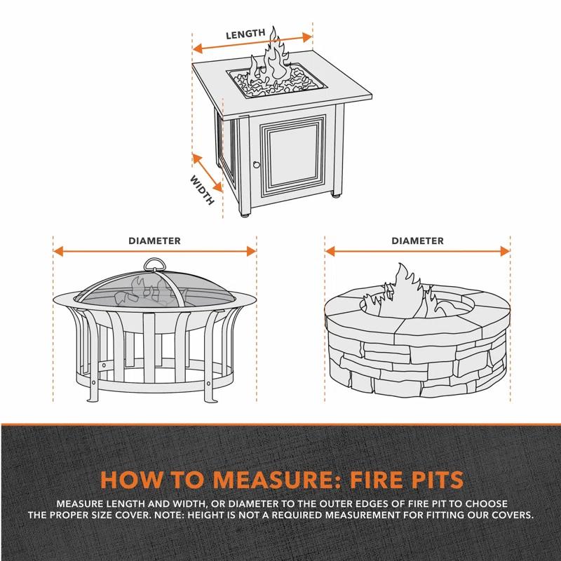 Modern Leisure Garrison Outdoor Fire Pit Cover