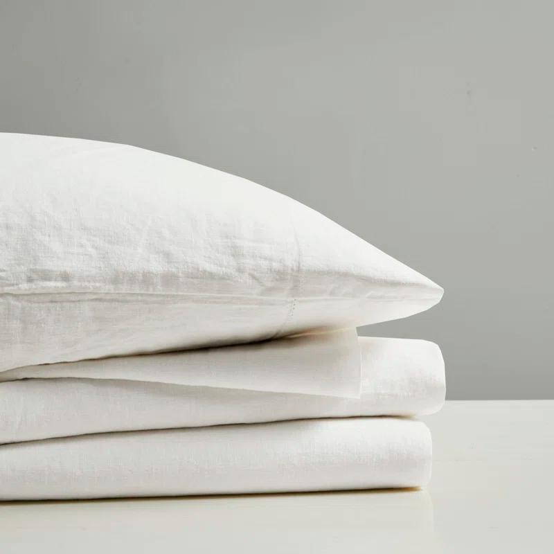 Madison Park Linen Blend 4 Piece Sheet Set