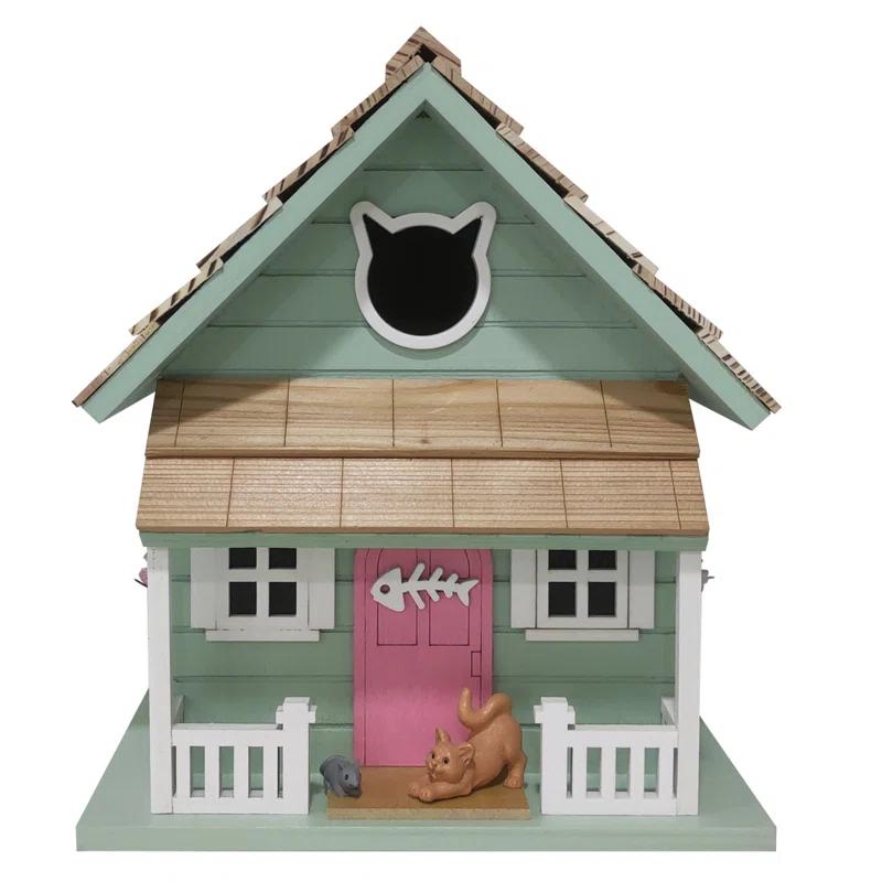 Home Bazaar Kitty Cottage Birdhouse