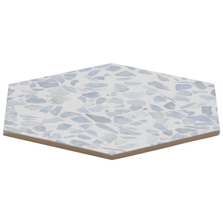 Jurassic Hex 9" Terrazzo Look Porcelain Floor & Wall Tile (8.07 Sq. Ft. / Case)