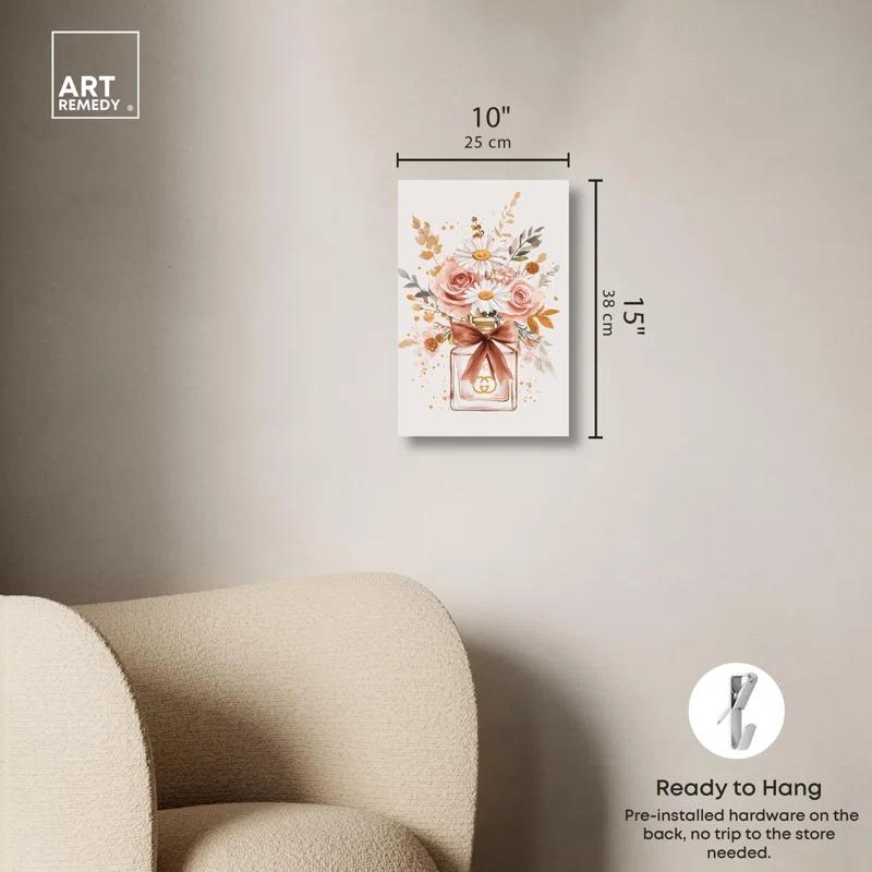 Art Remedy Cute Flowers Perfume Canvas Coquette Trendy Art by Art Remedy