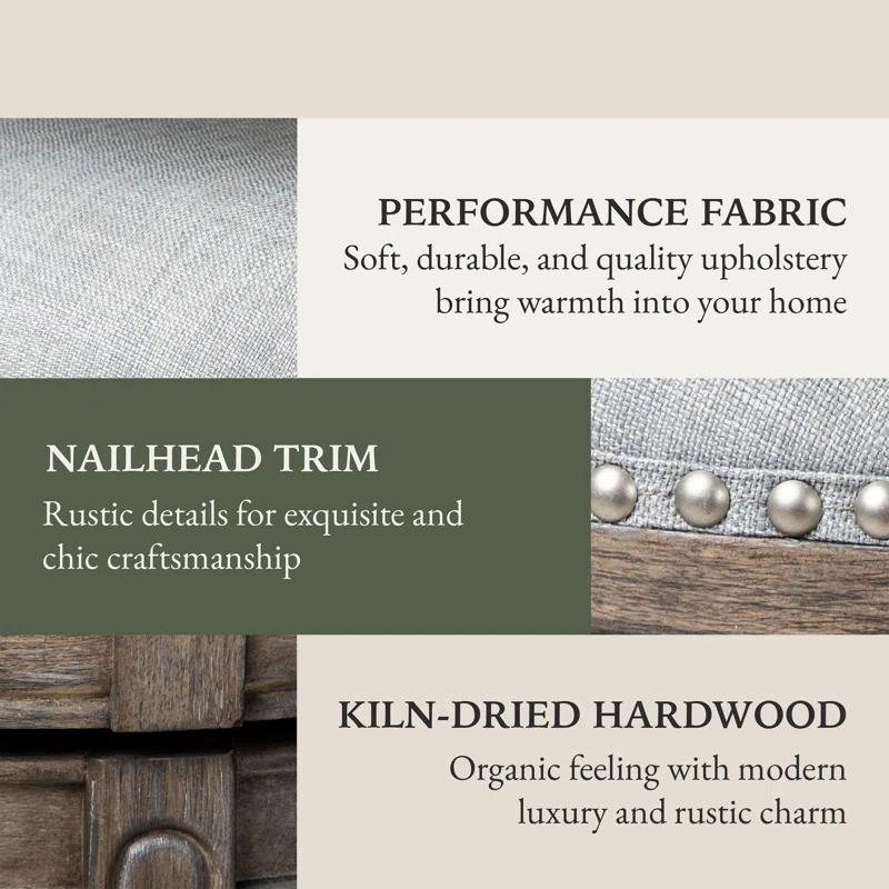 Maven Lane Maven Lane Alexander Stool with Fabric Upholstery