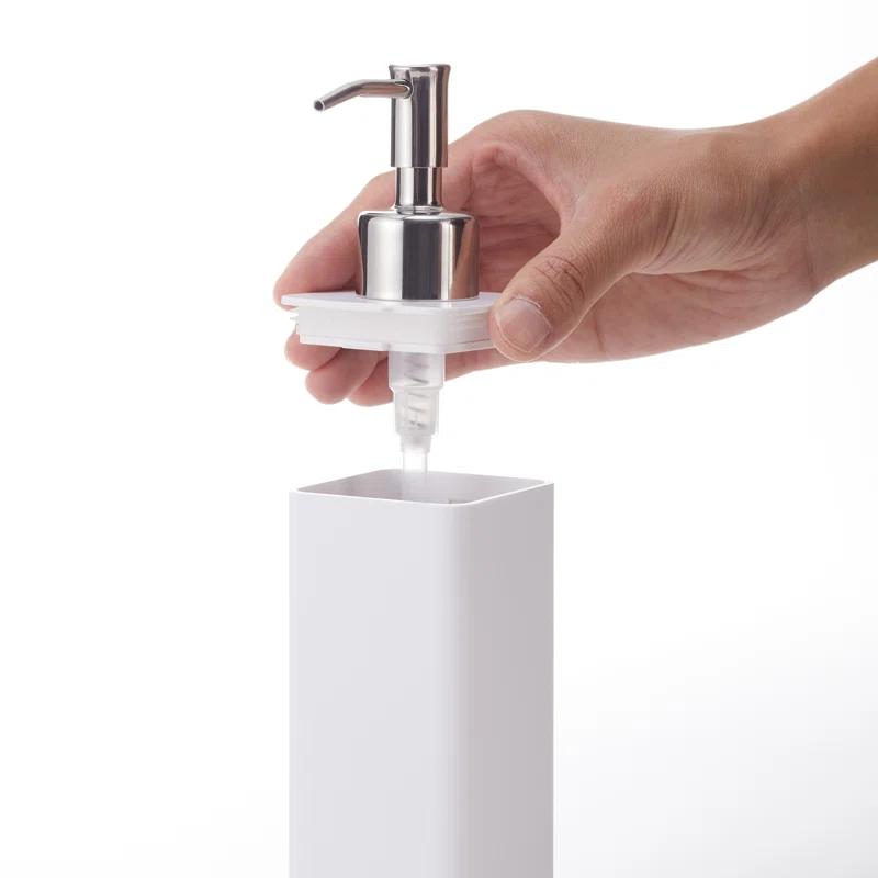 Yamazaki Home Yamazaki Home Refillable Hand Soap Dispenser With Pump, Bathroom, Kitchen, 8.5 fluid oz.