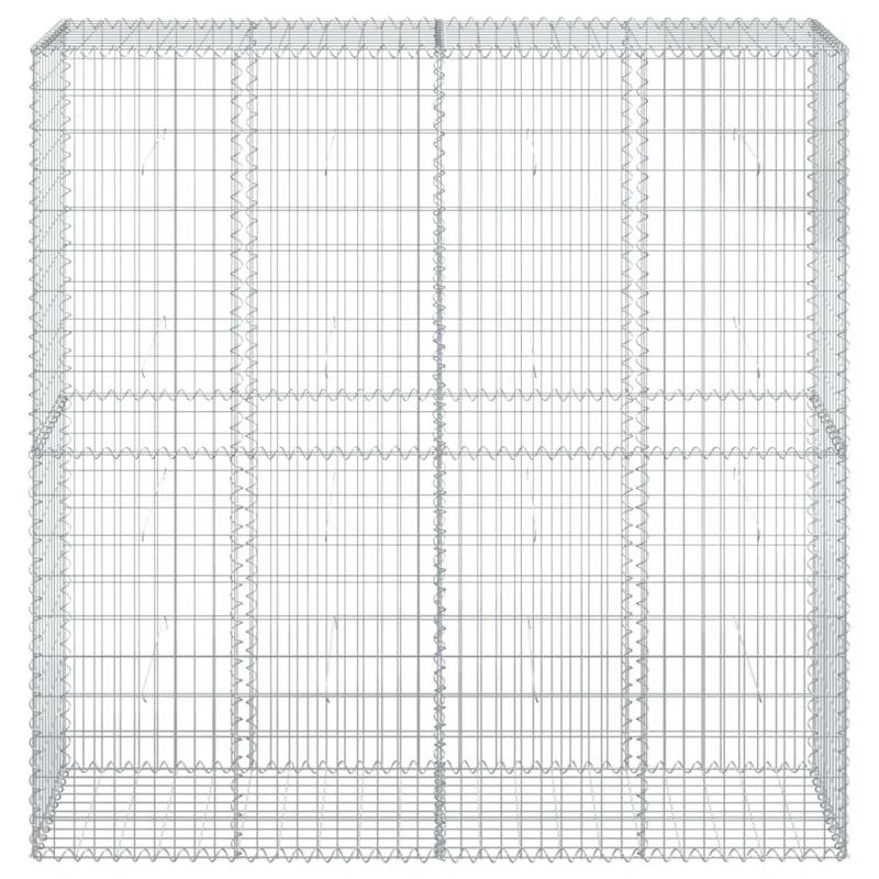 VidaXL Silver Metal Border Fencing