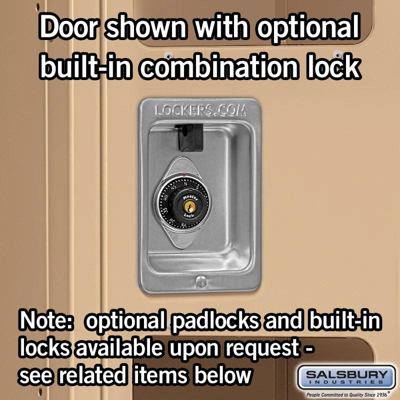 Salsbury Industries Metal 2 - Tier 36'' with Padlock