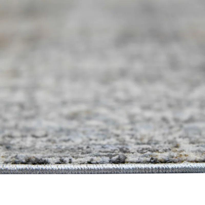 Rosslin Transitional Abstract Premium Polyester Performance Area Rug