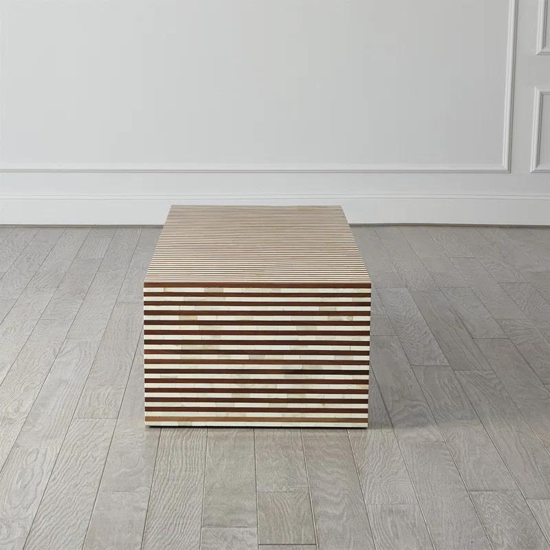 Sienna Coffee Table-Walnut/Bone
