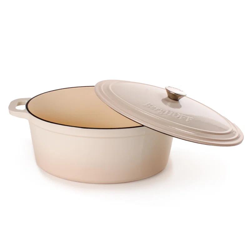 BergHOFF BergHOFF Neo 5Pc Cast Iron Set: 5Qt and 8Qt Covered Dutch Ovens and 10" Fry Pan