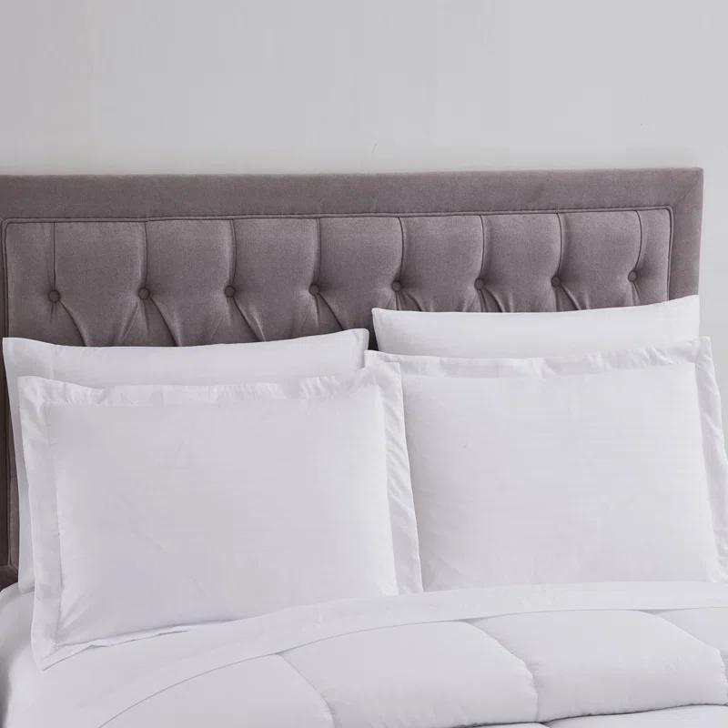 Sweet Home Collection Dobby Stripe Embossed Bed In a Bag Comforter Set