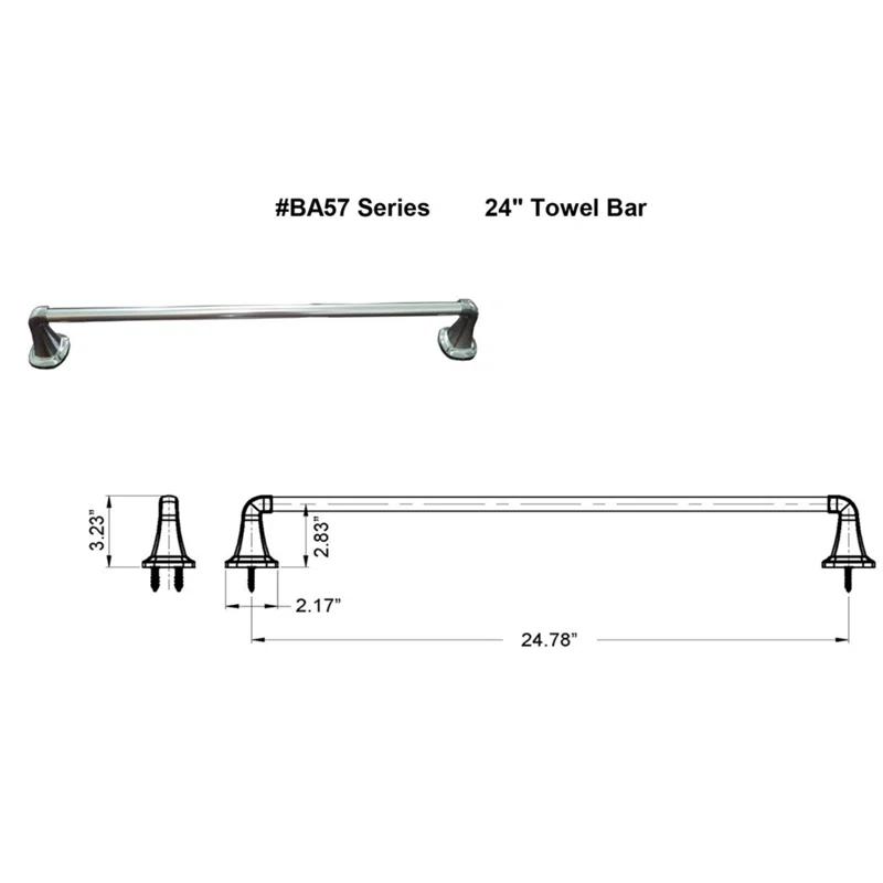 ARISTA BA5702-24TBR-SN Belding 24'' 1 Wall Towel Bar