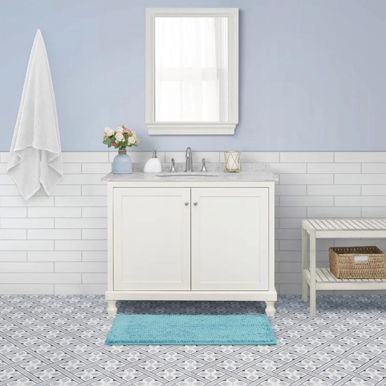 Laura Ashley Laura Ashley Butter Chenille Bath Rug