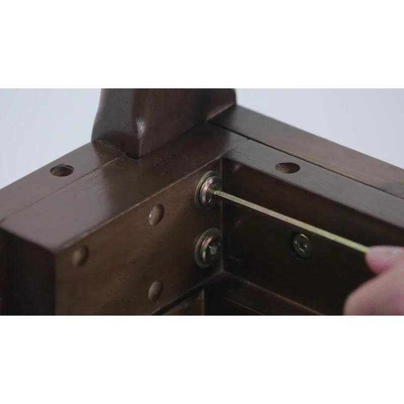 Simpli Home Warm Shaker 48"W Solid Wood Coffee Table with Two Storage Drawers and Open Shelf