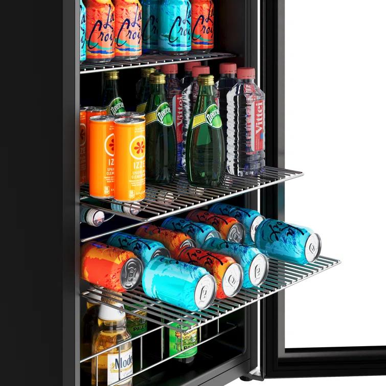 EdgeStar EdgeStar 18.88'' W Convertible 105 Cans (12 oz.) 3.36 Cubic Feet Beverage Cooler with Reversible Glass Door