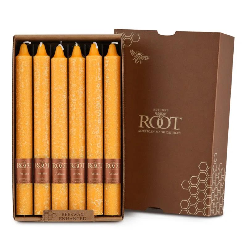 Root Candles Timberline Arista Dinner Unscented Taper Candle (Set of 12)