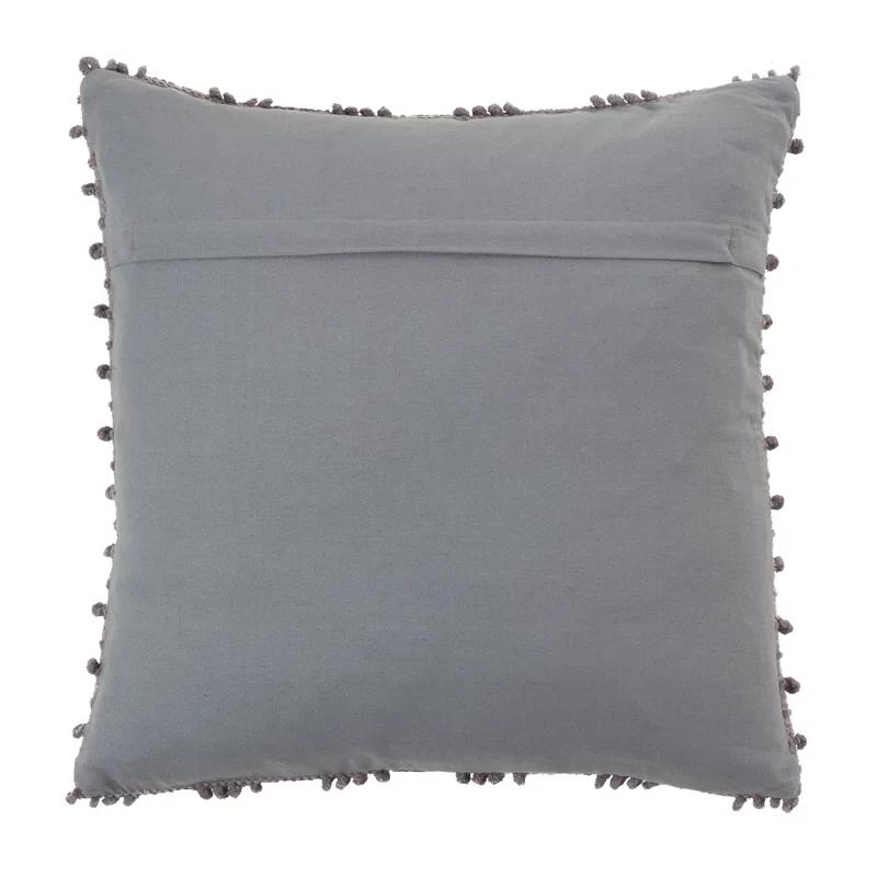 Saro Theo Collection Ruffled Cotton Throw Pillow
