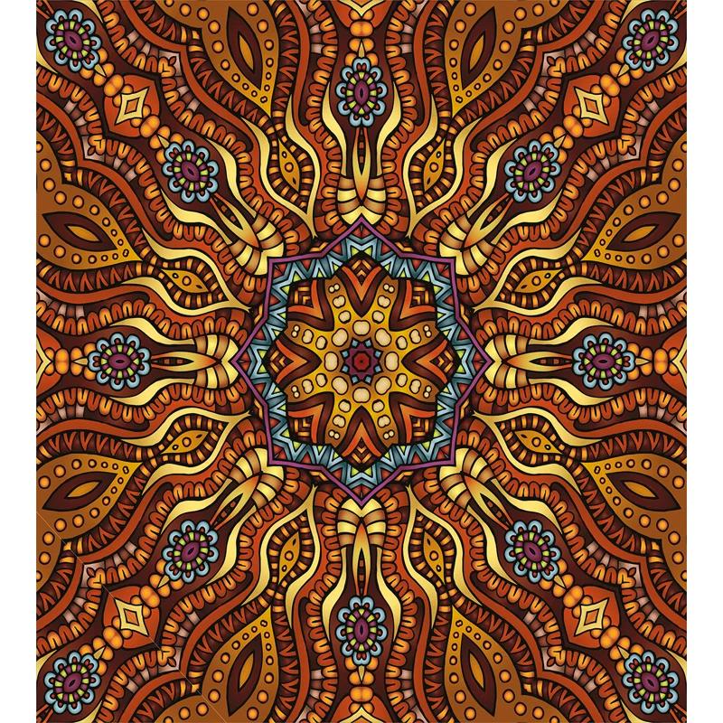 Ambesonne India Ethnic Eclectic Floral Duvet Cover Set