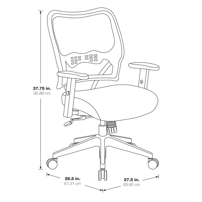Office Star Products SPACE Mesh Task Chair