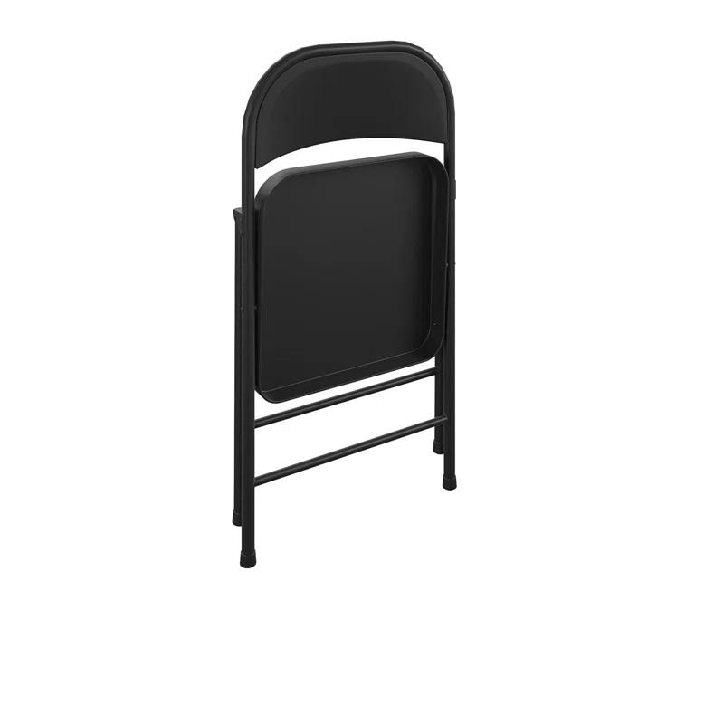 COSCO All Steel Smartfold Folding Chair, 10 Pack, Black (Set of 10)