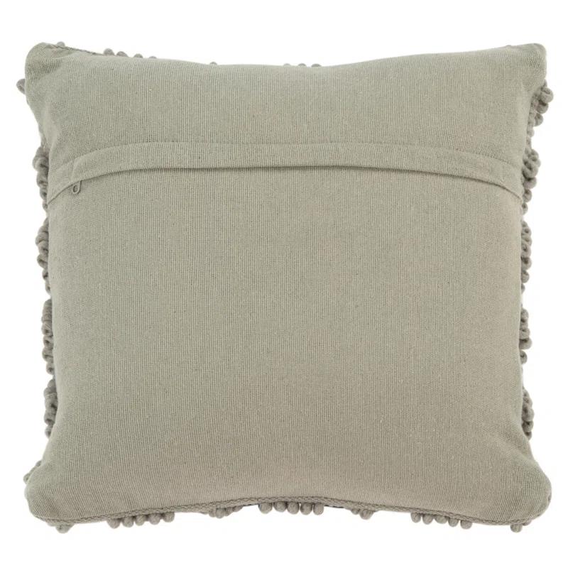 Safavieh Camie Embroidered Wool Blend Reversible Throw Pillow