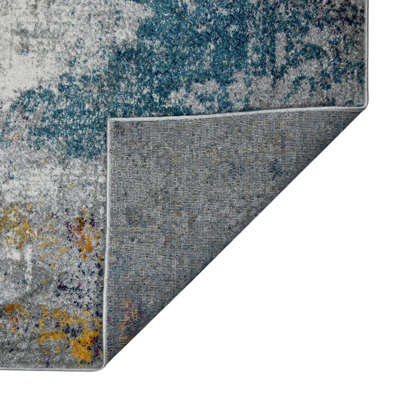 AMER Rugs Hannah Abstract Transitional Durable Performance Multicolor Area Rug