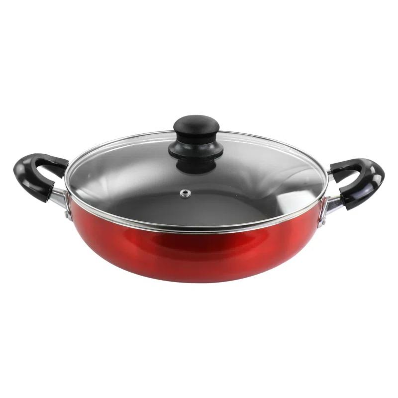 Better Chef 2 Quarts Non-Stick Aluminum Saute Pan with Lid