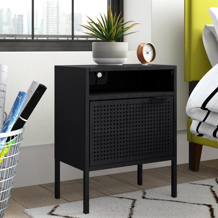 Steelside™ Zander 19'' W Metal Nightstand