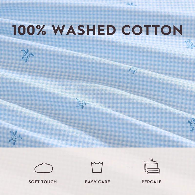 Laura Ashley Laura Ashley Printed Cotton Percale Sheet Set