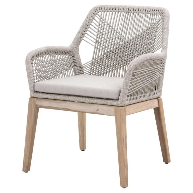 London Indoor / Outdoor Dining Arm Chair - Taupe