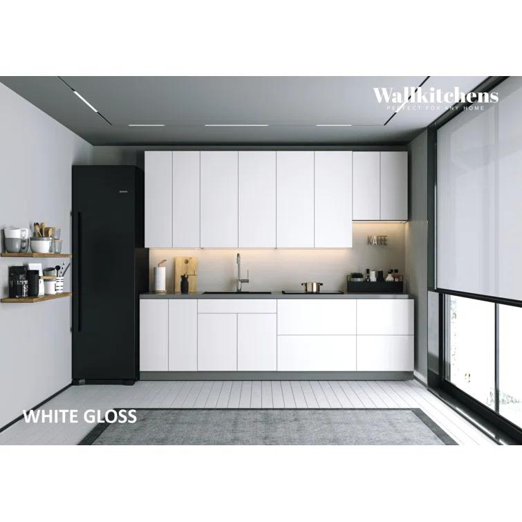 WALLKITCHENS FK-CONT 114'' W x 101'' H Medium Density Fiberboard (MDF) Kitchen Cabinet Set Ready-to-Assemble