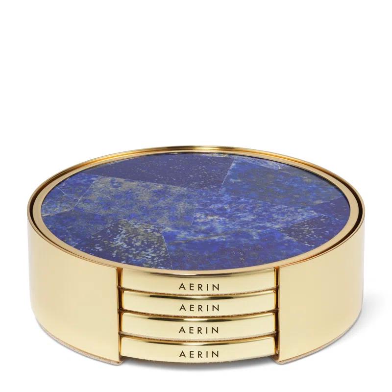 Lucas Rubber Round 4 Piece Coaster Set (Set of 4)