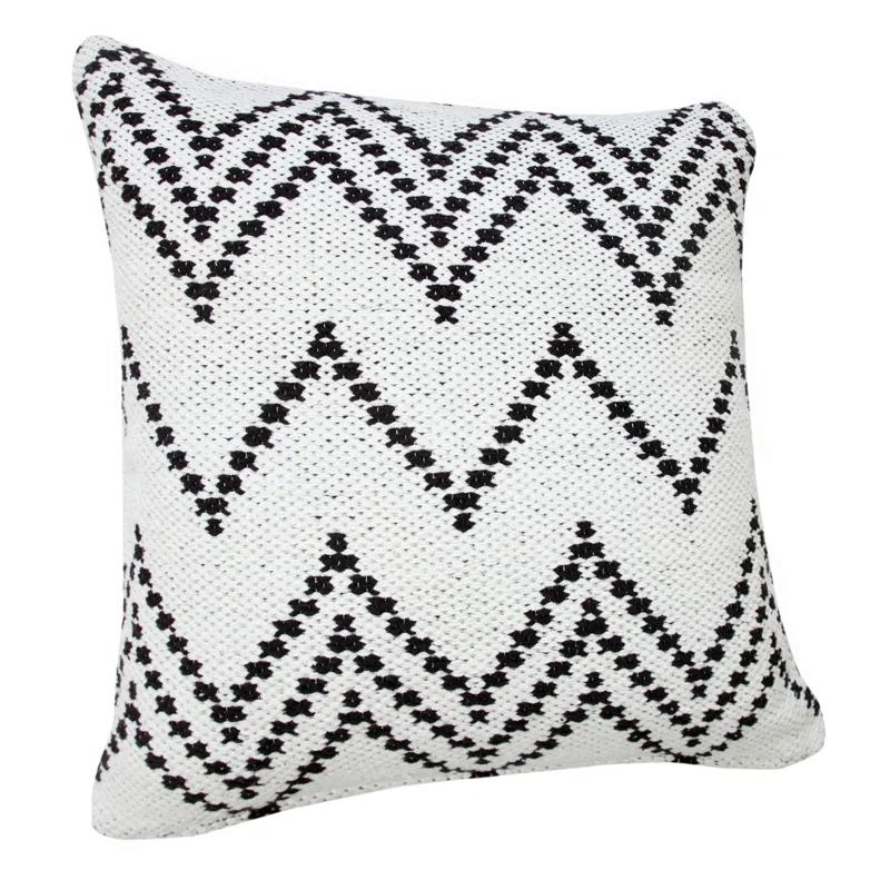 ZeaZu Chevron Cotton Reversible Throw Pillow