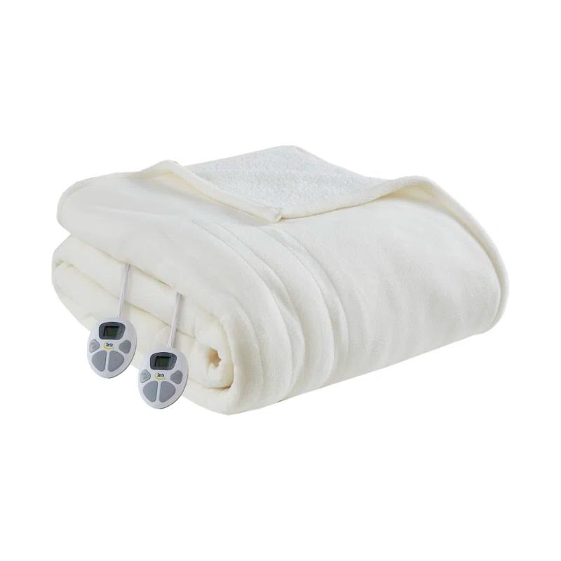 Serta Serta Fleece to Sherpa Heated Blanket